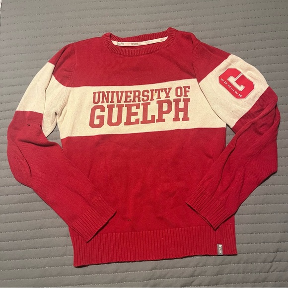 University of Guelph Knit Sweater - S Red - Picture 1 of 3